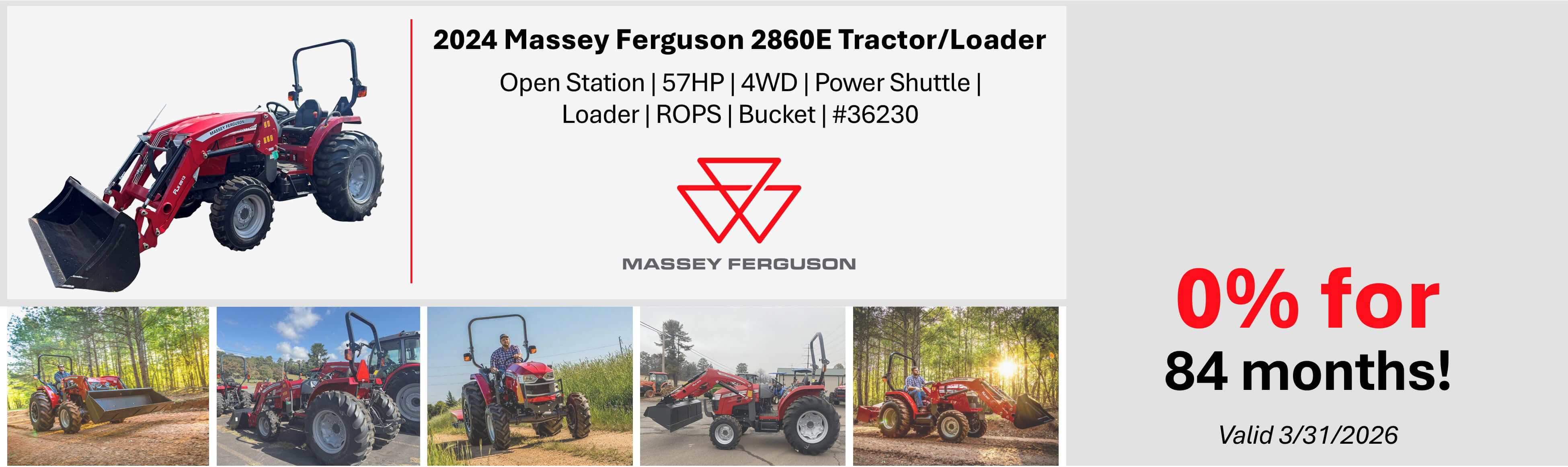 Massey Furgeson 2860E Tractor/Loader