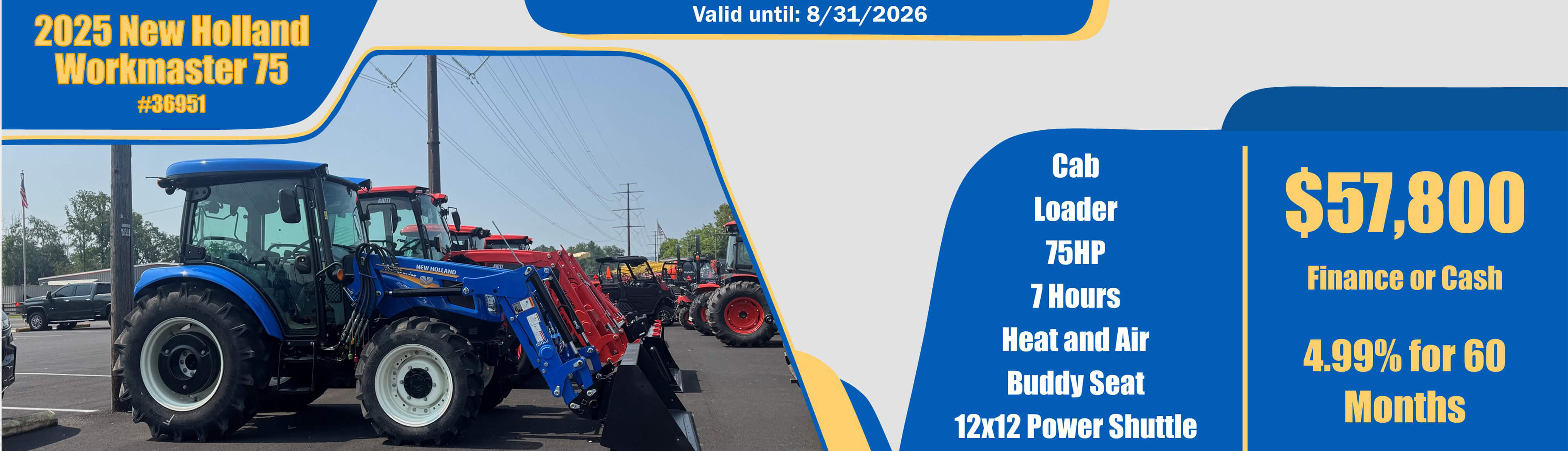 2025 New Holland Workmaster 75