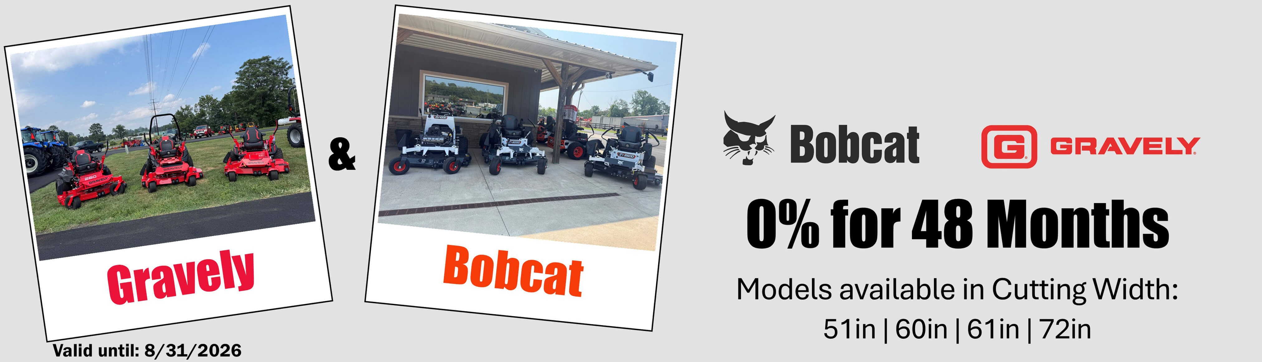 Bobcat and Gravely Models