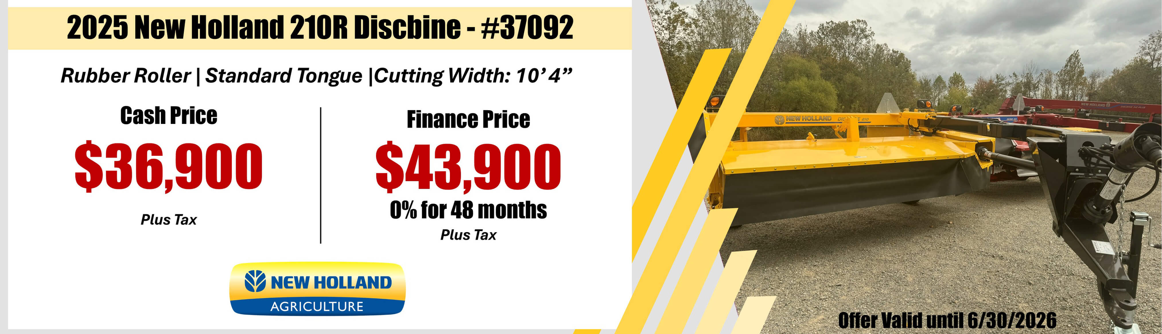 2025 New Holland 210R Discbine
